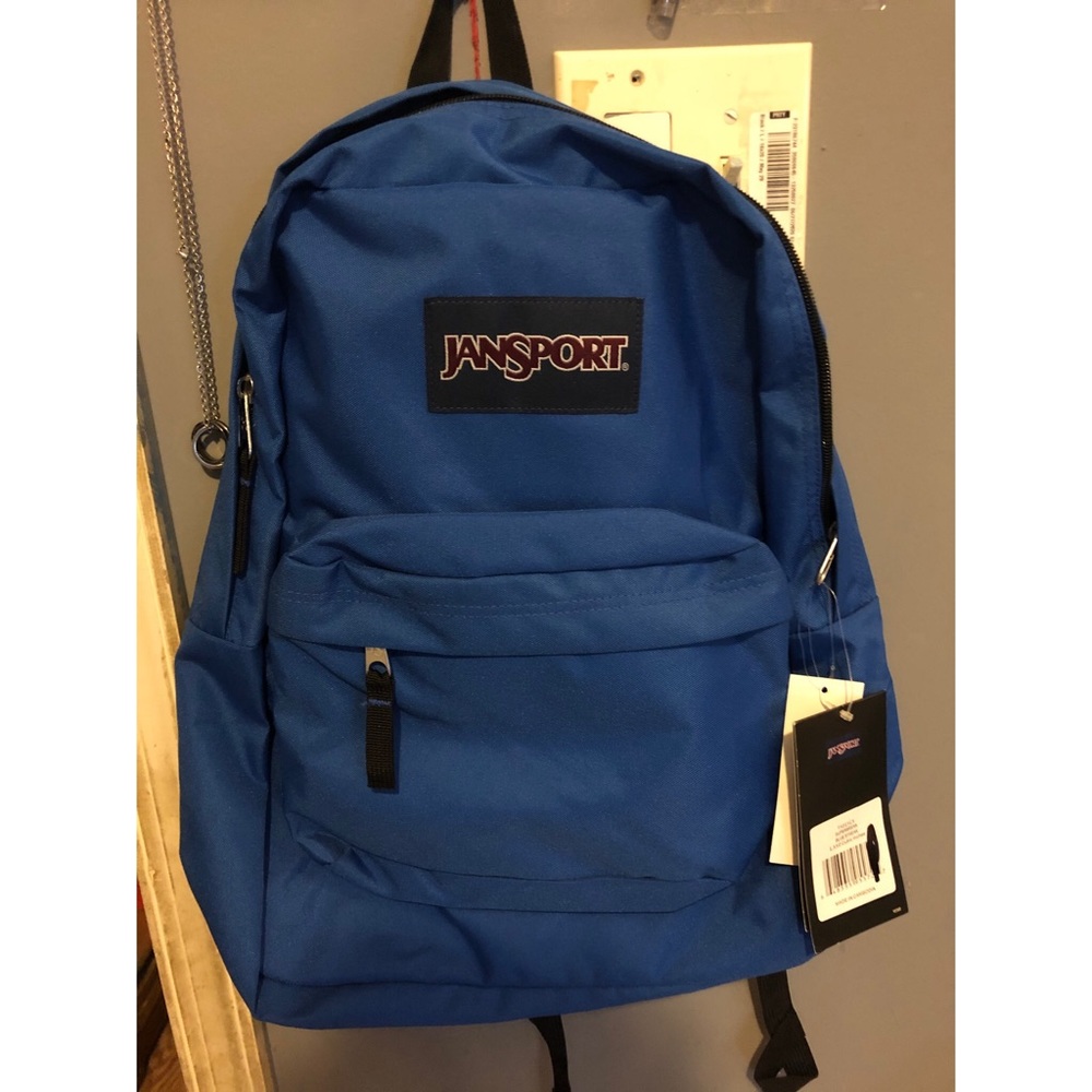 Blue Jansport backpack